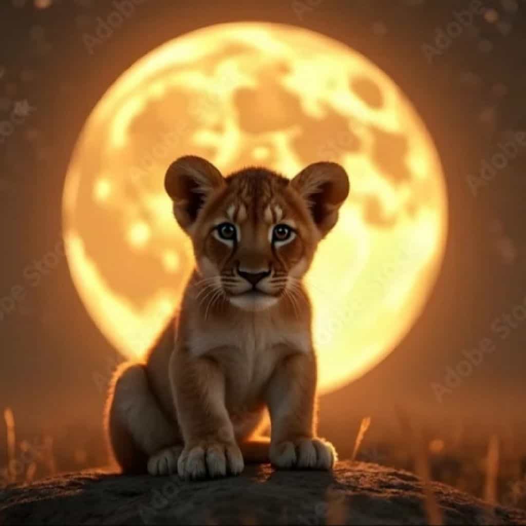 Cute Lioness 🍫🍭🍩