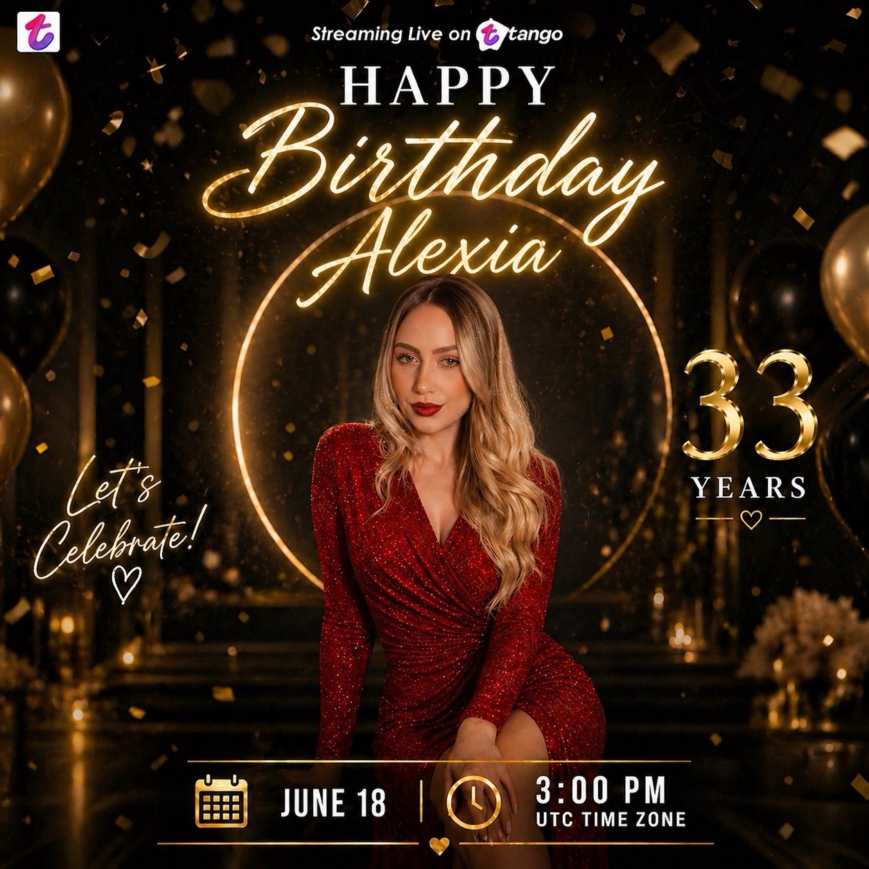 Alexia Birthday’s today ❤️ from IT on Tango Live