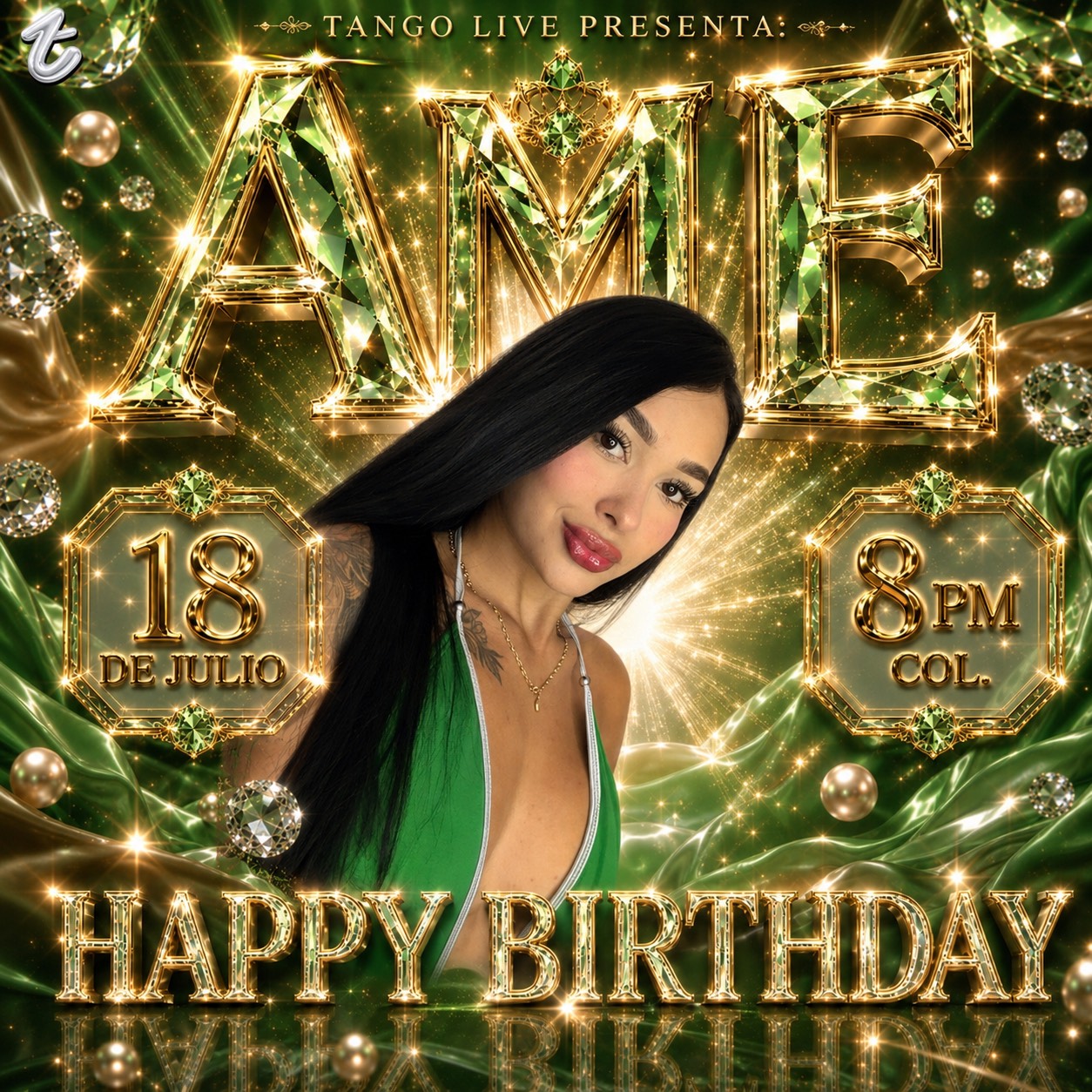 HBD18/july🎂꧁༺ Ame ༻꧂ 🌻⚡️ from CO on Tango Live